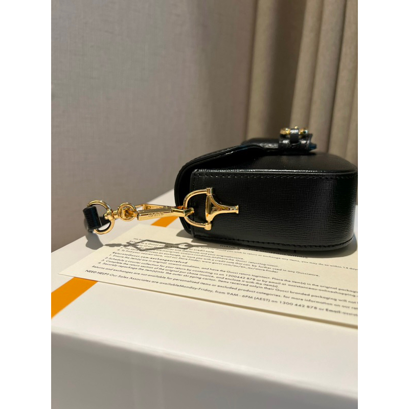 Túi Xách Gucci Horsebit 1955 Shouder Bag Trắng Đen Size 24  -  By Anh Dinh Phuong