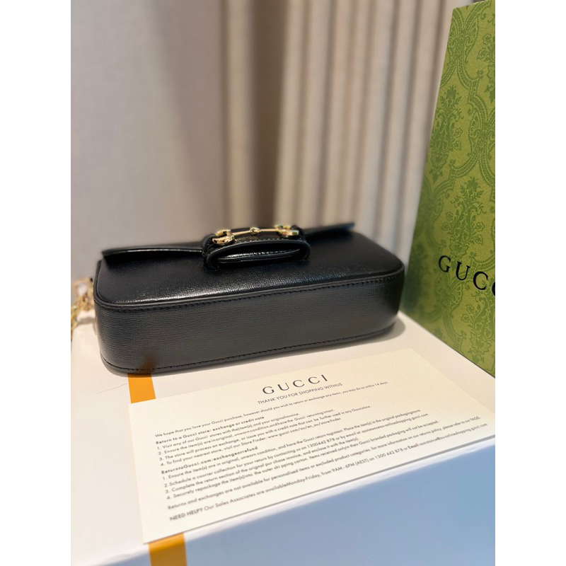 Túi Xách Gucci Horsebit 1955 Shouder Bag Trắng Đen Size 24  -  By Anh Dinh Phuong