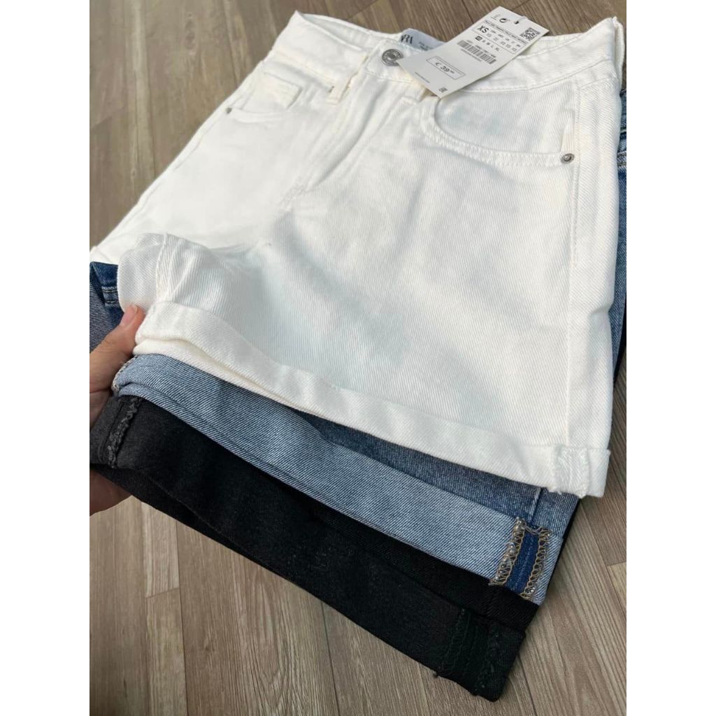 Short Jean Zara dư xịn lật lai