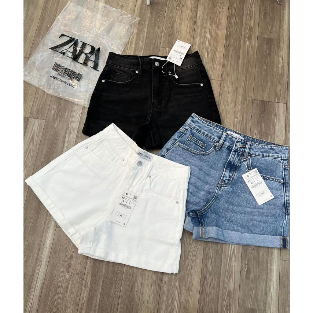 Short Jean Zara dư xịn lật lai