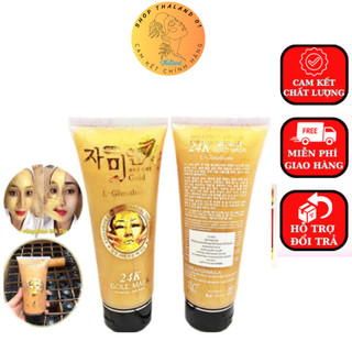 Mặt nạ Vàng 24k Gold mask L-Glutathione 220ml Giúp da mịn màng, trẻ trung và trắng sáng tự nhiên chính Hãng Hàn Quốc