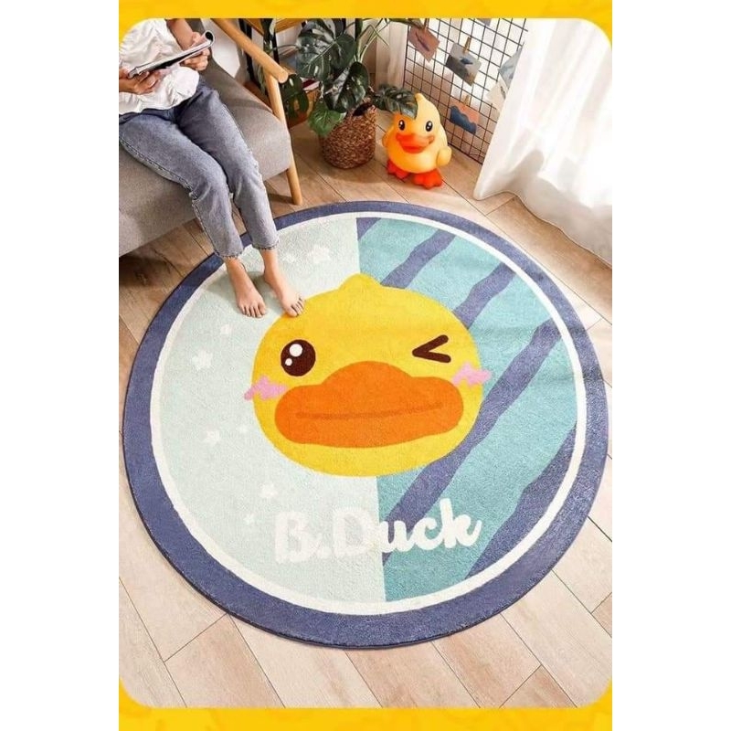 Thảm tròn lông cừu mềm mướt dùng để trang trí deco phòng, đường kính 1m