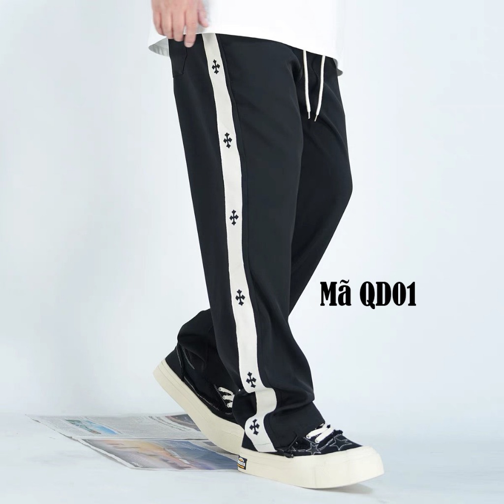 Quần jogger nam form rộng chất vải si gạo co dãn 4 chiều thoải mái không bị xù  bao giặt máy - mã QD01