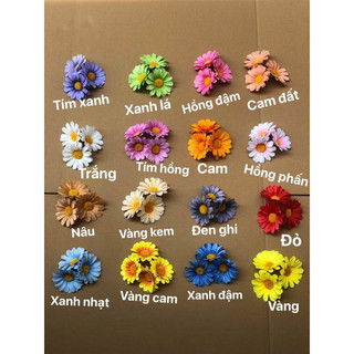 Bông cúc hoạ mi trang trí- hoa giả, hoa vải lụa