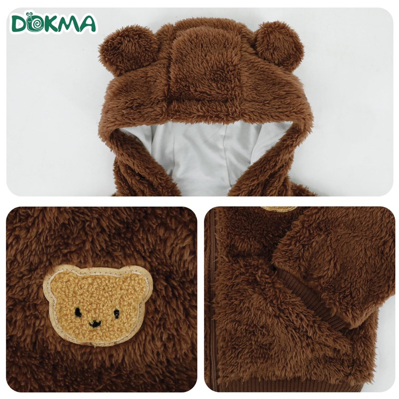 Áo khoác lông Dokma cho bé trai bé gái 6-24m