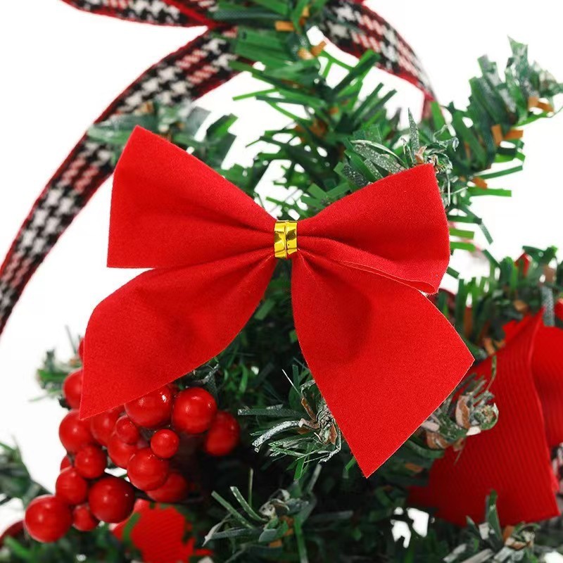 Sét 12 nơ trang trí noel 5,5CM