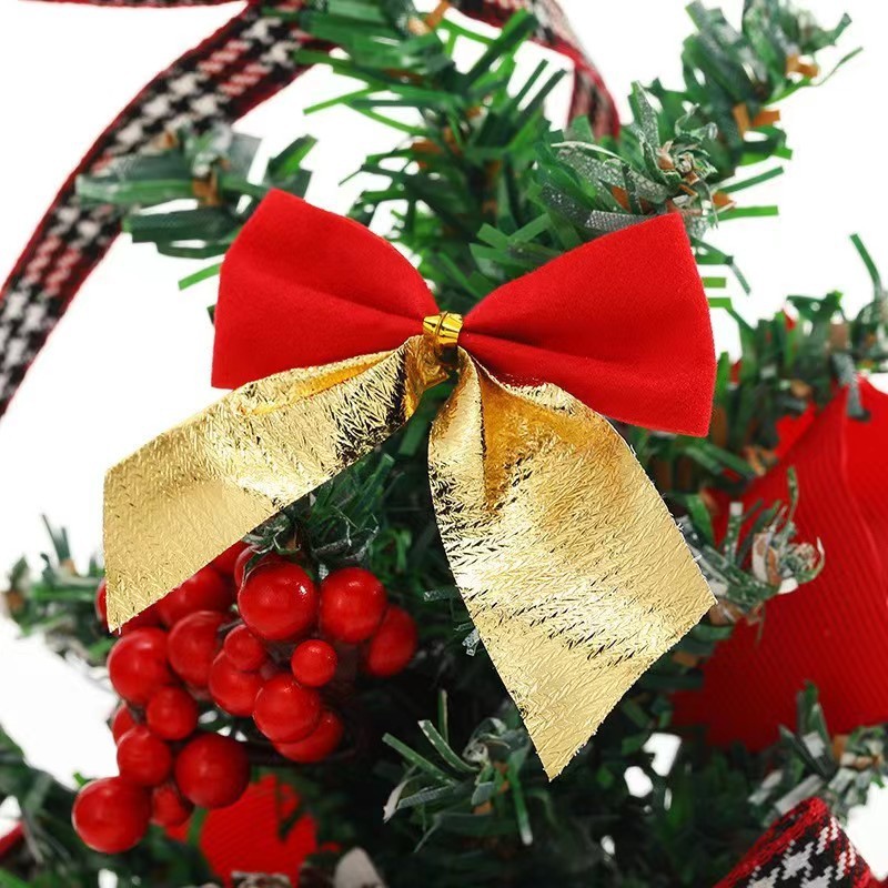 Sét 12 nơ trang trí noel 5,5CM