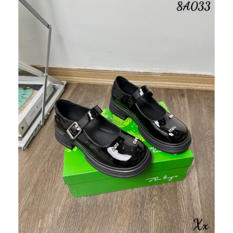 Giầy búp bê da bóng miu QCCC fullbox