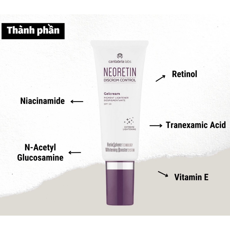 Kem chống nắng Neoretin Discrom Gelcream 40ml