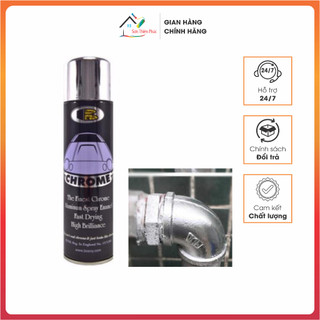 Sơn xịt mạ Chrome màu inox Bosny. 100% Acrylic tinh khiết chất lượng cao
