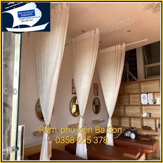 Combo khung + chân trụ 15cm + rèm spa ngăn giường gắn tường tiện lợi,chắc chắn. sản phẩm cao cấp