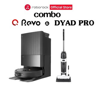 Combo Robot hút bụi Roborock Q Revo và Máy hút bụi lau sàn khô và ướt Roborock Dyad Pro