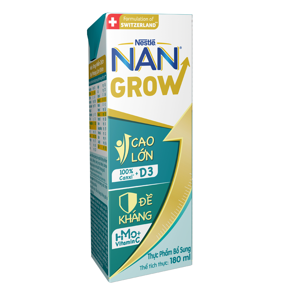 Thùng 24 hộp thực phẩm bổ sung NAN GROW 180ml