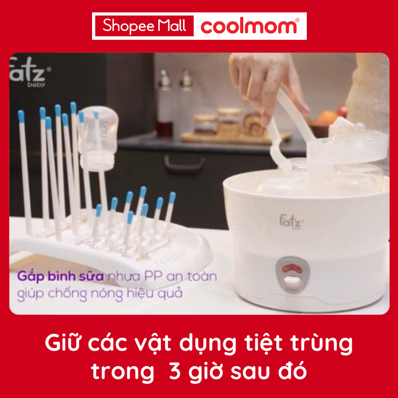 Máy tiệt trùng bình sữa siêu tốc 6 bình Fatzbaby FB4019SL