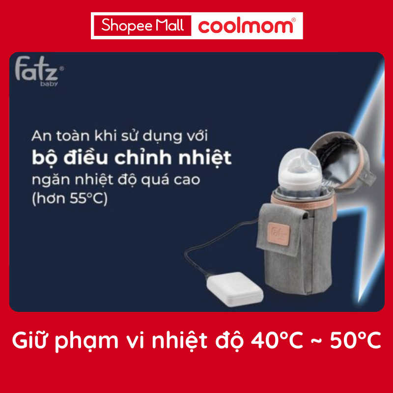 Dụng cụ hâm sữa xách tay Fatzbaby Ready 3 FB3103SL