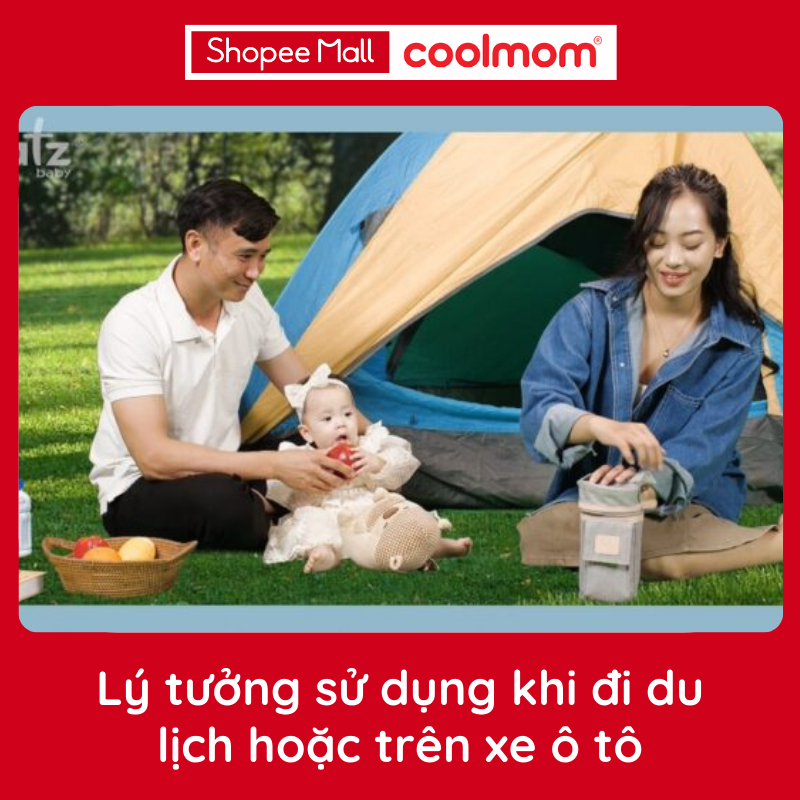 Dụng cụ hâm sữa xách tay Fatzbaby Ready 3 FB3103SL