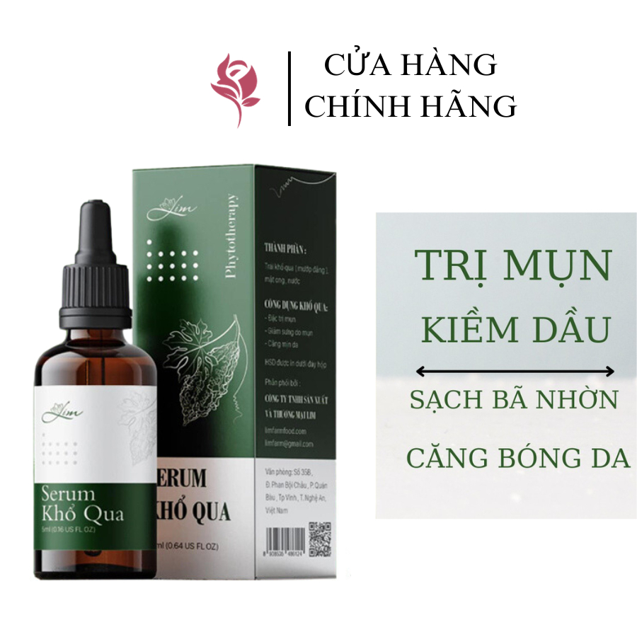 Serum Khổ Qua ,Mướp đắng -100% Nguyên Chất ,Ngừa Mụn Giảm Thâm 5ML