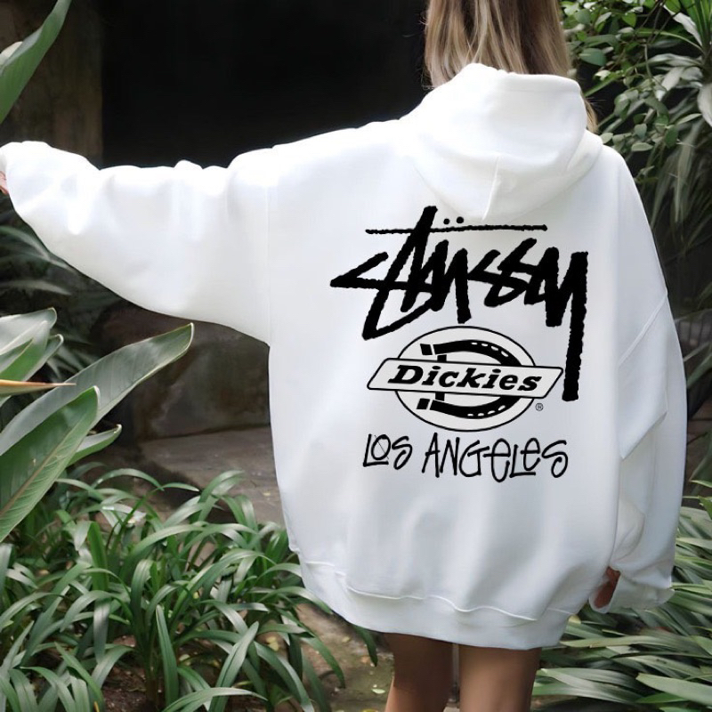 Áo Hoodie STUSSY x DICKIES cao cấp, áo nỉ nam nữ mùa đông, full bọc tag