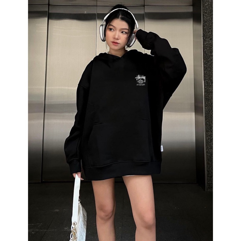 Áo Hoodie STUSSY x DICKIES cao cấp, áo nỉ nam nữ mùa đông, full bọc tag