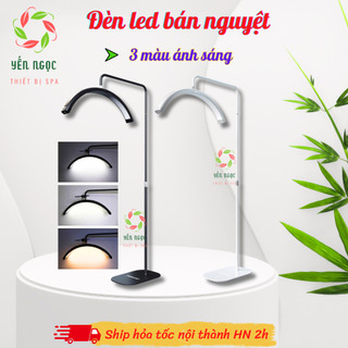 Đèn led bán nguyệt cho spa, phun xăm, tiêm filler | Đèn bán nguyệt chữ C 3 màu ánh sáng | Đèn vòm cung