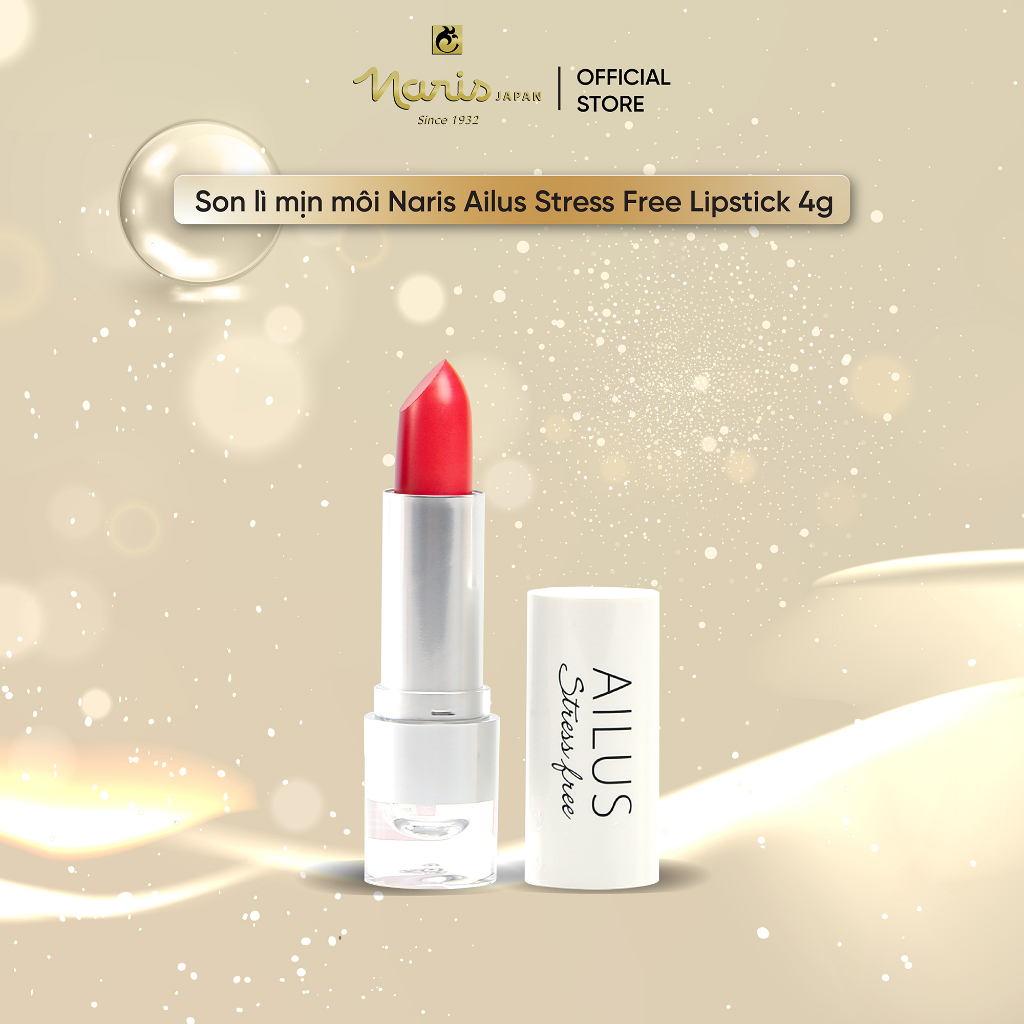 Son lì mịn môi Naris Ailus Stress Free Lipstick 4g