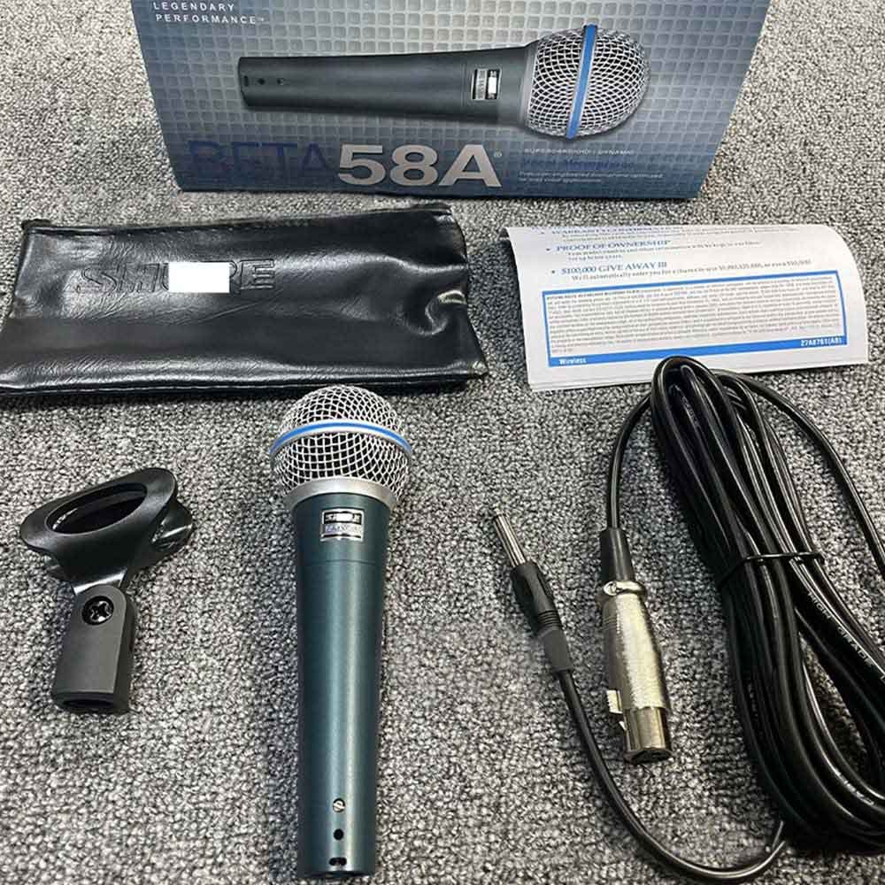 Micro có dây karaoke cao cấp Beta 58A nổi bật với thiết kế nhỏ gọn bass chuẩn bảo hành 5 năm