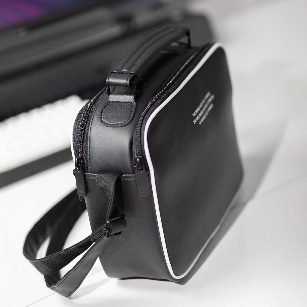 Túi Đeo Chéo Nam Adi.das 3 Ngăn Chất Da Trượt Nước Túi Đeo Vai Đựng Ipad Bảo Hành Trọn Đời Khóa Kéo Đường May