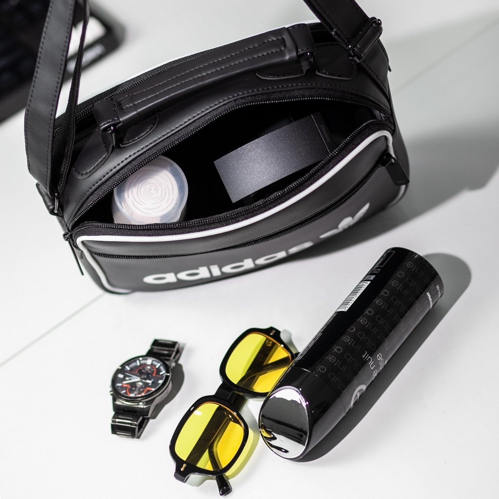 Túi Đeo Chéo Nam Adi.das 3 Ngăn Chất Da Trượt Nước Túi Đeo Vai Đựng Ipad Bảo Hành Trọn Đời Khóa Kéo Đường May