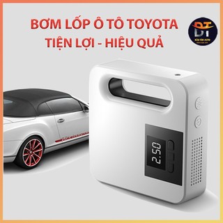  Bơm lốp ô tô TOYOTA mini cầm tay 12v màn hình điện tử tự ngắt đang năng sử dụng phù hợp cho bơm xe hơi xe máy tiện lợi 