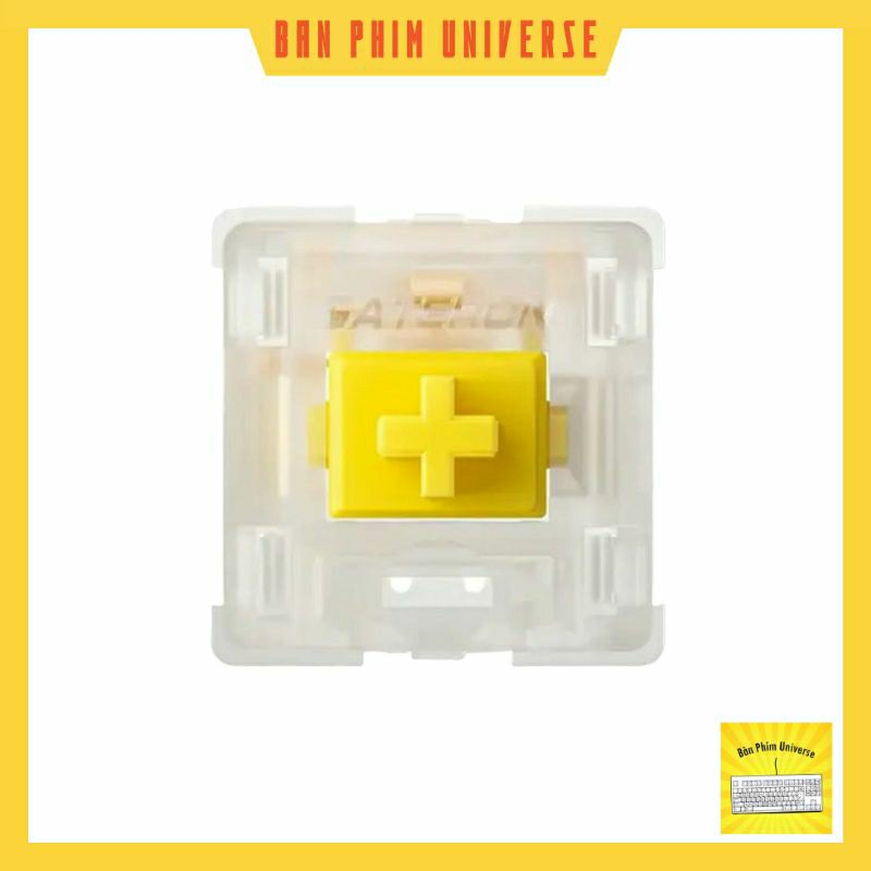 Gateron milky yellow pro - switch linear 50g âm trầm 5 pin cho bàn phím cơ - switch gateron milky yellow pro