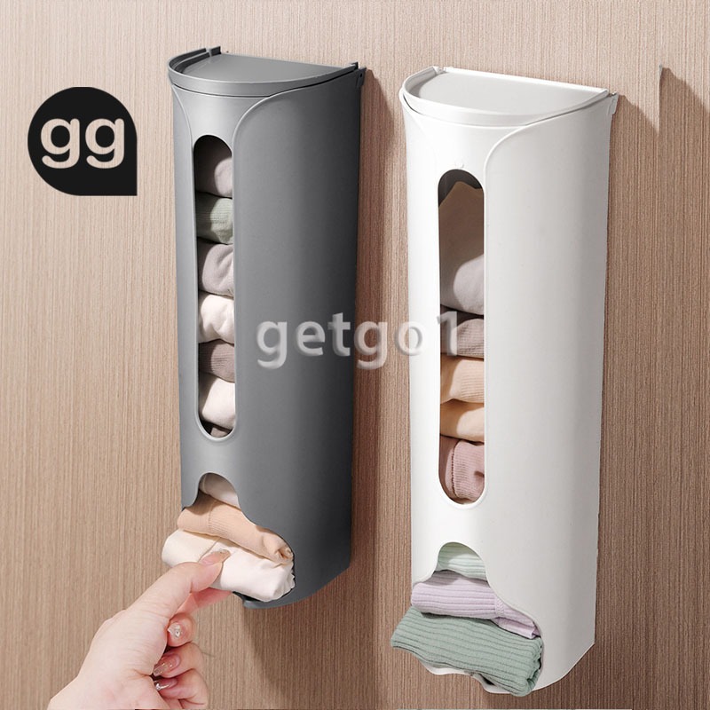 Hộp rút dán tường đa năng đựng khăn tất đồ lót túi bóng tiện lợi getgo1