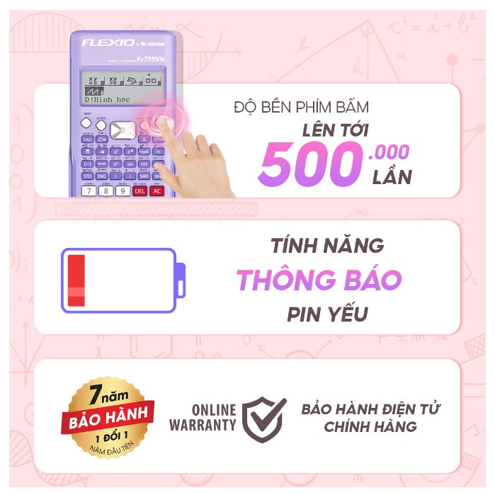 Máy tính khoa học Thiên Long Flexio Fx799VN