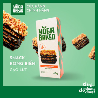 Snack rong biển hạt gạo lứt - Yoga Baked - Snack ăn vặt, giòn ngon, giảm cân healthy