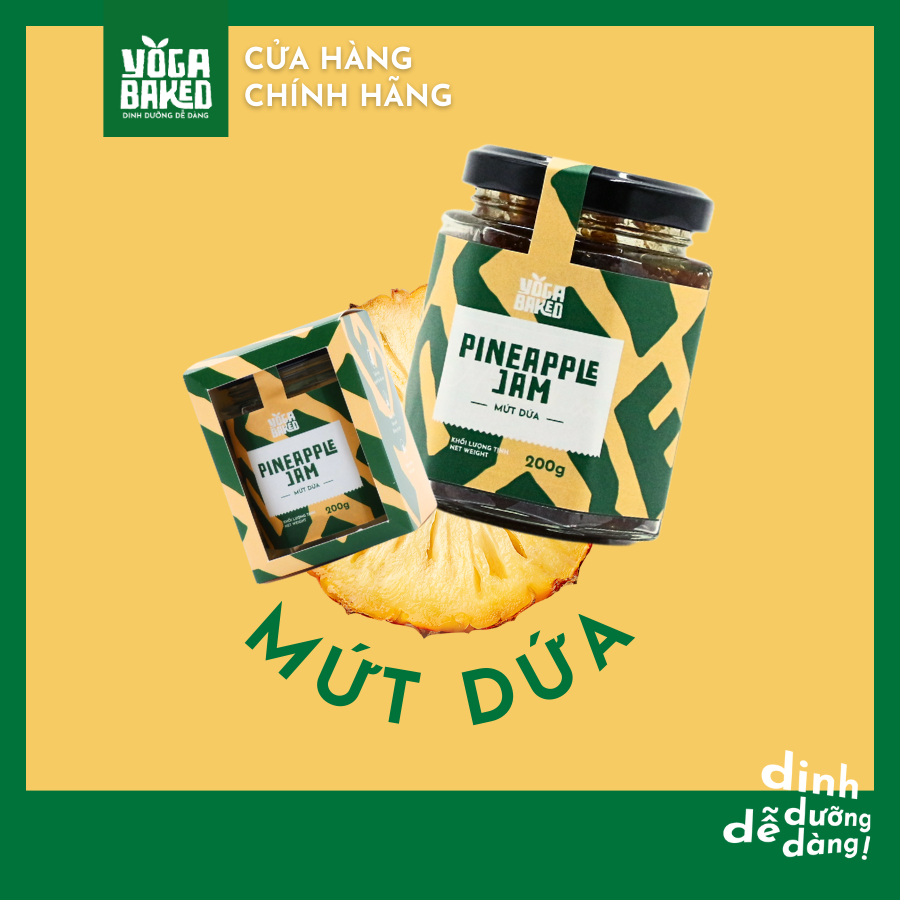 Mứt Dứa- Yoga Baked- Mứt dứa thơm ngon, dậy mùi dứa và cam tươi