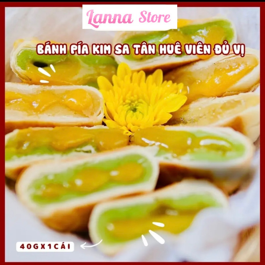 Bánh pía kim sa 15 vị mới siêu hot - Tân Huê Viên