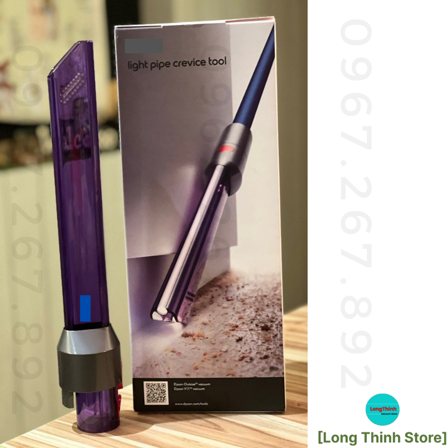 Chính hãng fullbox - Đầu hút khe đèn laser light pipe crevice máy hút bụi 𝐃y𝐬o𝐧 V11 / V15 / Outsize