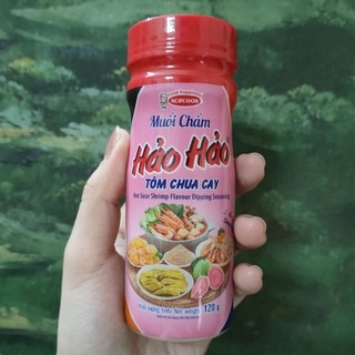 Muối chấm Hảo Hảo tôm chua cay 120g (chính hãng, mẫu mới, date mới)