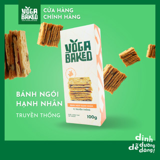 Bánh ngói hạnh nhân vị truyền thống - Yoga Baked - Bánh ngói phù hợp ăn kiêng, ăn vặt, giảm cân tập luyện
