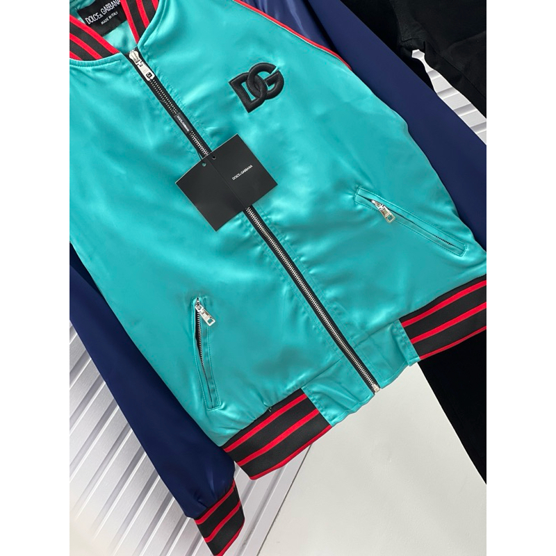 ⚜️Bomber D.G Xanh viền Đỏ on web neww 𝐋𝐢𝐤𝐞𝐚𝐮𝐭𝐡 đẹp leng keng xà beng đến từng chi tiết