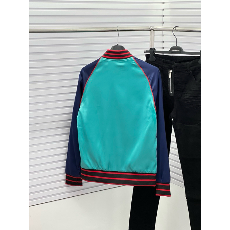 ⚜️Bomber D.G Xanh viền Đỏ on web neww 𝐋𝐢𝐤𝐞𝐚𝐮𝐭𝐡 đẹp leng keng xà beng đến từng chi tiết