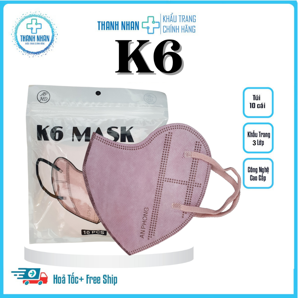 [Combo 50 Cái] Khẩu Trang K6 Careion, Dây Đeo Bản Lớn,Thiết Kế 3D Chống Nắng,Chống Bụi, Hàng Hottrend 2023.