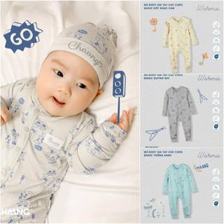 [CHÍNH HÃNG] Body cúc chéo sơ sinh họa tiết music Chaang