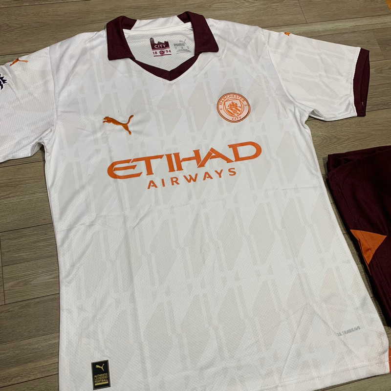 Quần Áo Bóng Đá, Áo Đá Banh CLB Manchester City 2023/2024 - Chuẩn Mẫu Thi Đấu - Vải Polyester Gai Thái Cao Cấp