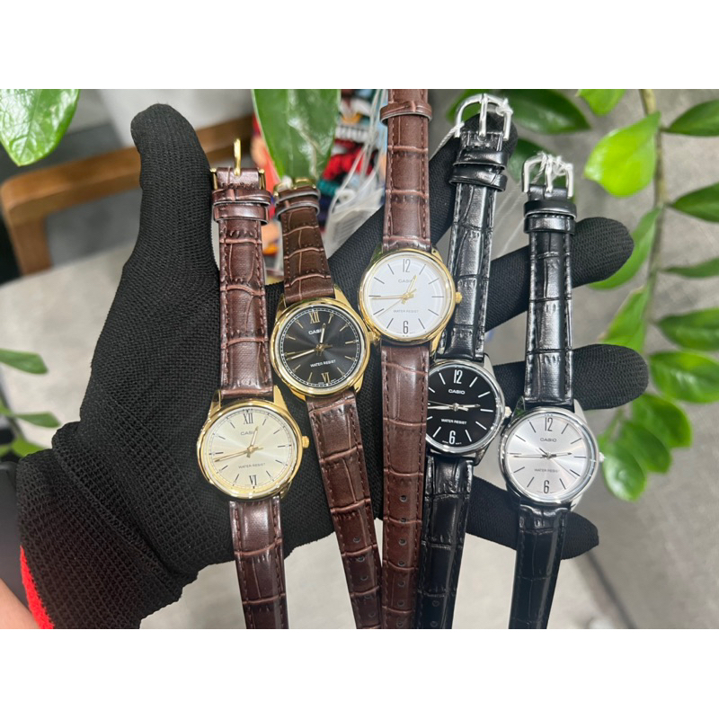Đồng hồ nữ dây da Casio Anh Khuê LTP-V005L-7BUDF
