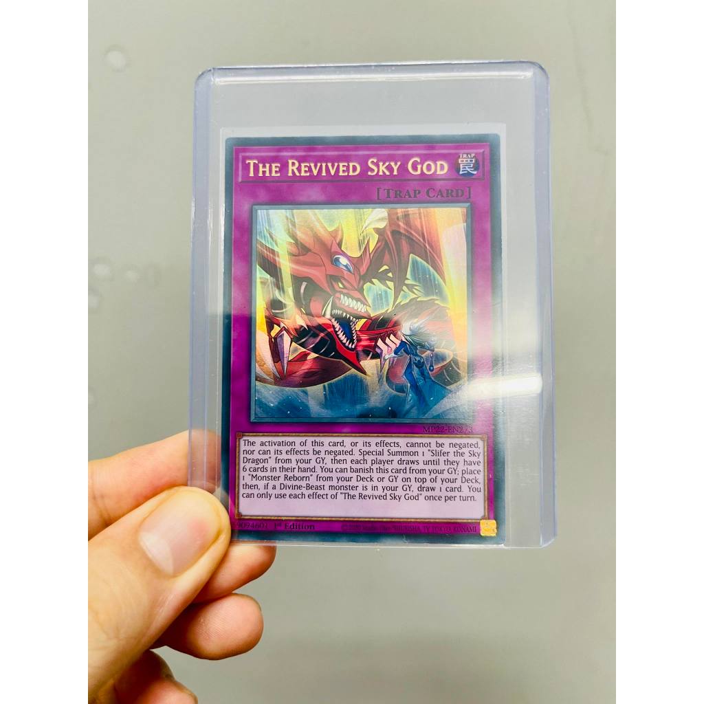 Lá bài thẻ bài Yugioh combo thần rồng Osiris Slifer The Sky Dragon – Ultra Rare - Tặng bọc bài nhựa bảo quản
