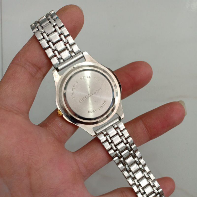 Đồng hồ si nhật nam hiệu SEIKO UTOPIA demi mạ vàng độ mới 87%