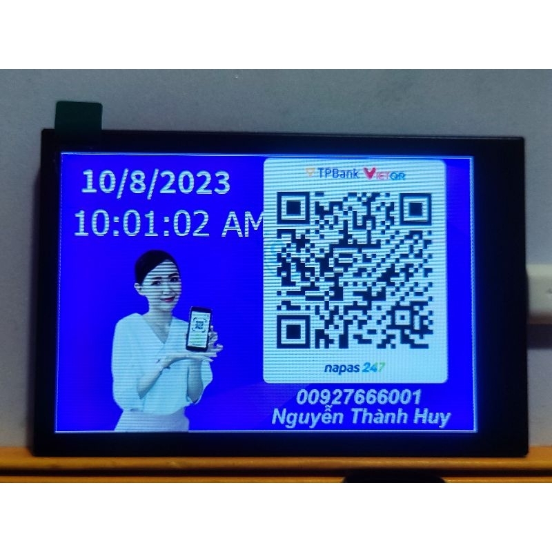 Màn hình 3.5 inch AX206 hiển thị thông số máy tính Aida64 - Chỉ cần kết nối 1 dây type C