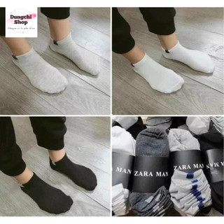 Lố 10 đôi tất nam Zara Men cổ ngắn