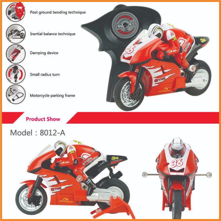 Xe máy mô hình điều khiển từ xa moto GP 1/32 2.4ghz có Gyro tích hợp kèm dây sạc, thăng bằng ổn định cao