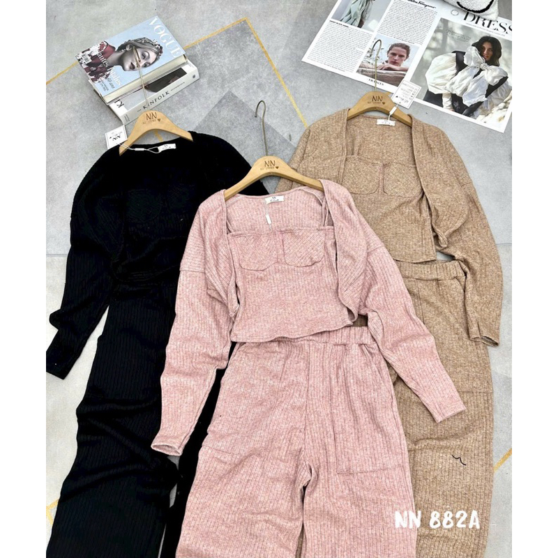 SÉT LEN LÔNG THỎ 3 MÓN HIT HOT